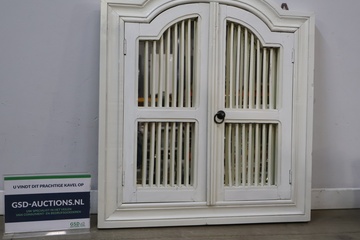 Afbeelding van Wit houten spiegel