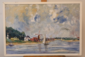 Afbeelding van Olieverfschilderij - Wijk bij Duurstede