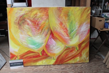 Afbeelding van Abstract kleurrijk schilderij