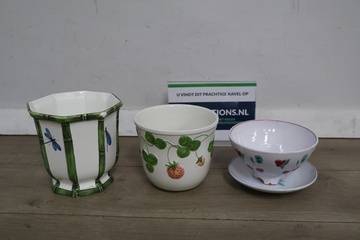 Afbeelding van Set van 3 Bloempotten