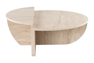 Afbeelding van Vente-unique Salontafel Aloeva Beige - L 90cm X B 60cm X H 3