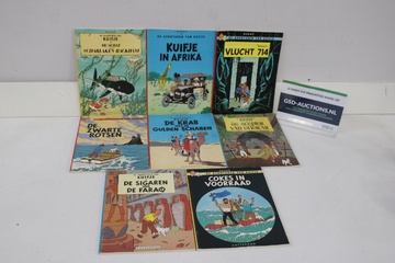 Afbeelding van Lot van 8 Kuifje stripboeken