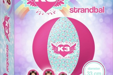 Afbeelding van K3 Strandbal - Roze / Blauw - 33 cm