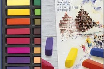 Afbeelding van Faber-Castell pastelkrijt - halve lengte - 24 stuks
