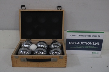 Afbeelding van Set jeu de boules in houten kist