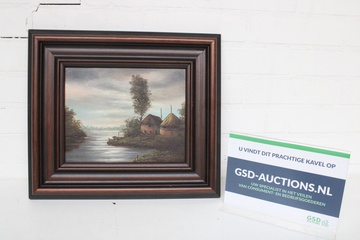 Afbeelding van Schilderij Boerderij-Aanzicht  - J. Kok