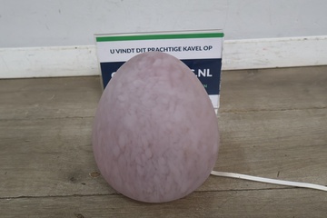 Afbeelding van Roze lampenbol van glas