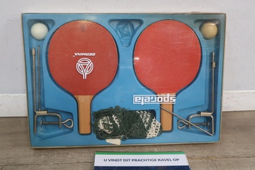 Afbeelding van Sponela tafeltennisset met batjes, balletjes en net