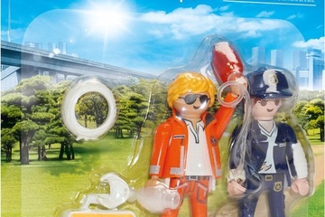 Afbeelding van PLAYMOBIL DuoPack spoedarts en politieagente - 70823