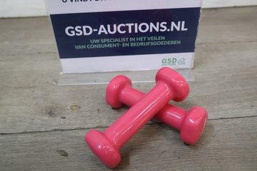 Afbeelding van Set roze halters 0,5 kg