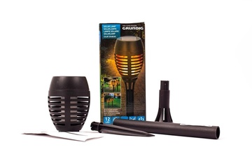 Afbeelding van 5x tuinlamp met vlameffect op zonenergie