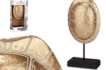 Afbeelding van 2x Ornament Schilpadenschild goud (nieuwe)