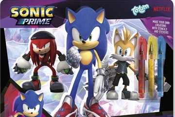 Afbeelding van Sonic Totum designer doeboek, tekenen, stickeren, schrijven
