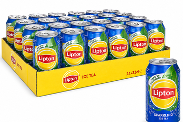 Afbeelding van 2x tray Lipton ice tea sparkling