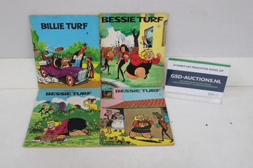 Afbeelding van Vier Bessie Turf en Billie Turf stripboeken