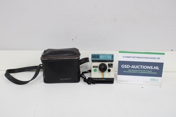 Afbeelding van Polaroid Land Camera met zwarte draagtas