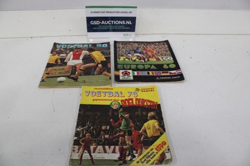 Afbeelding van Panini Voetbal Albums 78, 80 en Europa 80