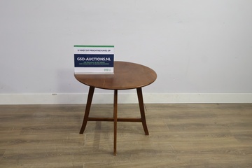 Afbeelding van Rond houten salontafel, Koffietafel