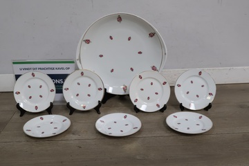 Afbeelding van Porseleinen Servies, Gebakstel