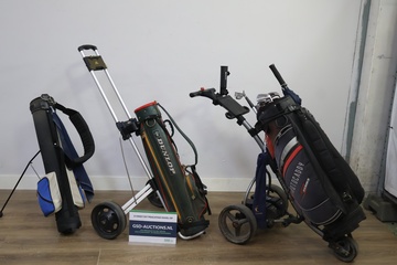 Afbeelding van Elektrische golftrolley - Dunlop, Motocaddy - Met Clubs