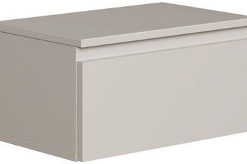 Afbeelding van Selsey Bemmi – Wandnachtkastje met lade greige 49 cm