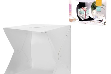 Afbeelding van Fotostudio opvouwbaar 37 cm+ledverlichting