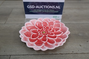 Afbeelding van Decoratief keramisch kleurrijk bloemvormig bord