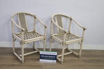 Afbeelding van Set van 2 rotan stoelen