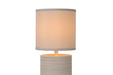 Afbeelding van Lucide GREASBY - Tafellamp - Ø 14 cm - 1xE14 - Beige