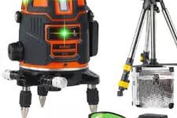 Afbeelding van Bouwlaser op statief -metalen koffer