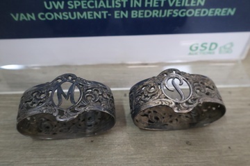 Afbeelding van Verzilverde Servetringen