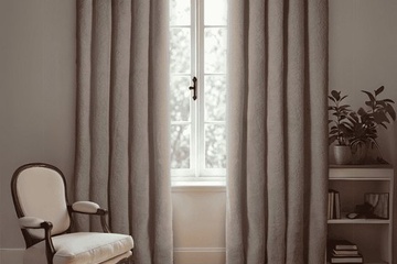 Afbeelding van Teddy verduisterende overgordijnen beige-ringen-300x250cm