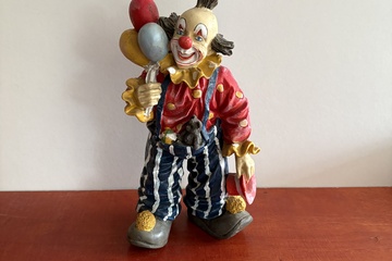 Afbeelding van Clown met ballonnen kunststof