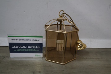 Afbeelding van Vintage messing hanglamp - Regency Stijl