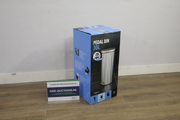 Afbeelding van pedaalemmer 30L RVS prullenbak
