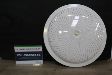 Afbeelding van Witte plafondlamp met decoratieve lijnen