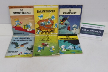 Afbeelding van 6 Smurfen Stripboeken Diverse Titels