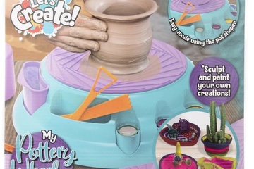 Afbeelding van Basic Lets Create! Pottenbakkerset - Met draaiwiel