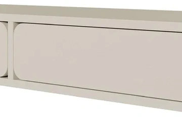 Afbeelding van Selsey WUWU - Wandkaptafel met 2 lades, grijsbeige, 110 cm