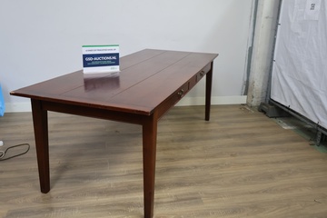 Afbeelding van Grote Houten eettafel met lades - 220L x 90B