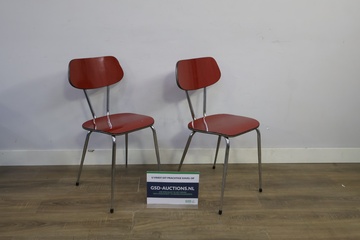 Afbeelding van Set van 2 Formica Vintage Stoelen - Jaren '60