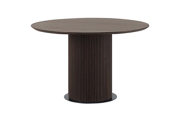 Afbeelding van Eettafel Congo Rond 120 cm Mangohout - Walnoot