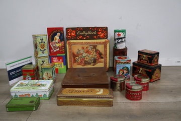 Afbeelding van Verzameling brocante blikken