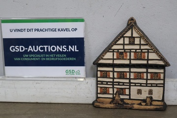 Afbeelding van Vintage gevelhuisje wanddecoratie
