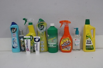Afbeelding van Diverse schoonmaakmiddelen