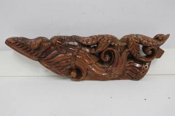 Afbeelding van Antiek Houten Wandornament