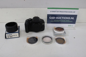 Afbeelding van Canon EOS600D spiegelreflexcamera met accessoires