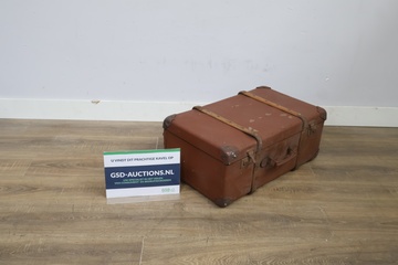 Afbeelding van Vintage bruine reiskoffer