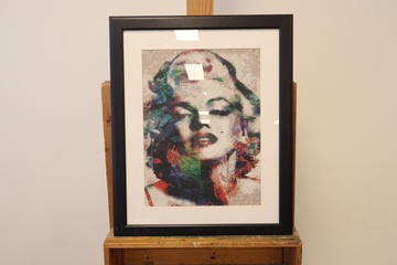 Afbeelding van Ingelijste diamond painting van Marilyn Monroe