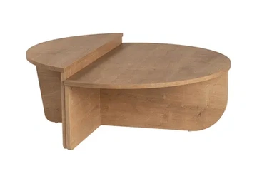 Afbeelding van Calicosy - Orion Set Van 2 Salontafels - Licht Hout